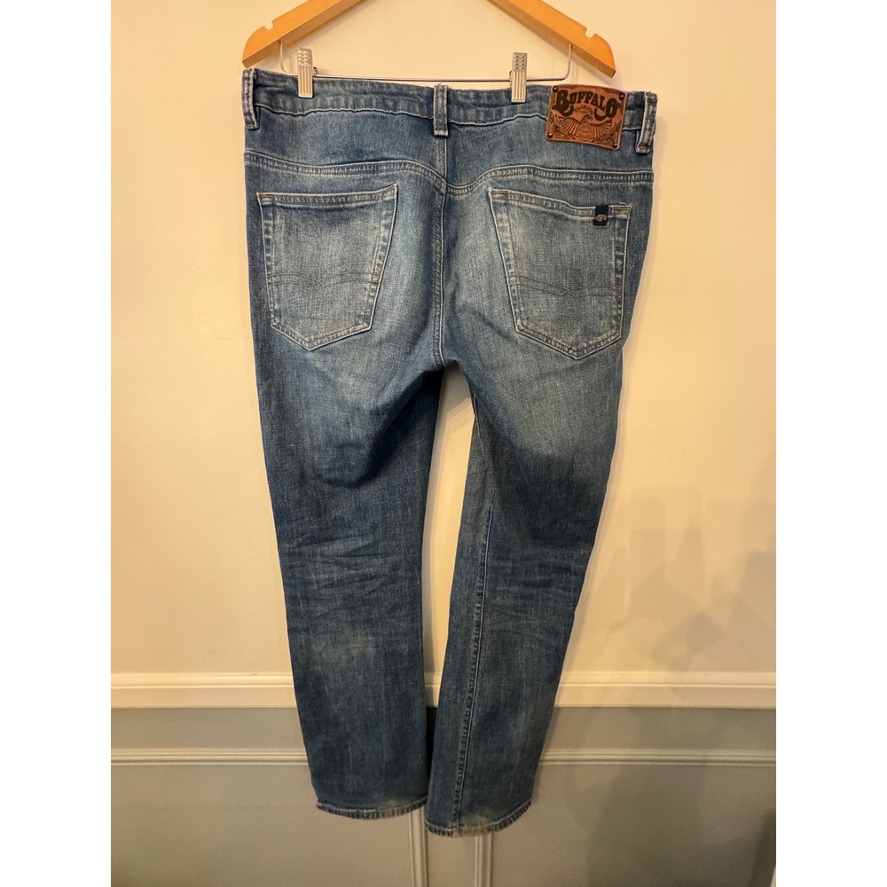 Buffalo David Bitton Straight Six Mens Jeans 36x34 Medium Wash Denim Pants